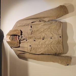 American Eagle corduroy trucker jacket with sherpa lining